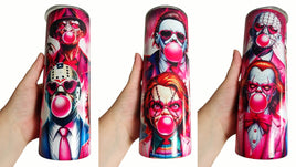 Horror Characters Bubblegum Tumbler