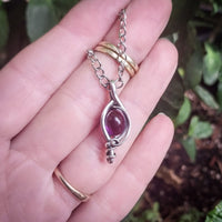 Amethyst in Sterling Silver Pendant