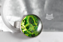 Green Stainless Steel Ring v2