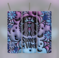 Blurple Starbucks Spooky Vibes Tumbler