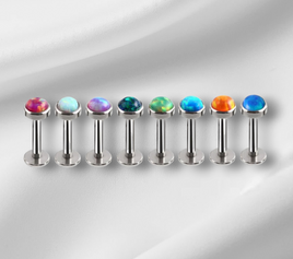 Opal Bezel Labret (Sold Individually)