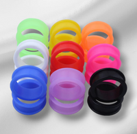 Silicone Tunnels With Rim ~ Pair