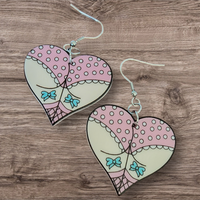 Seductive Heart Earrings (Pair)