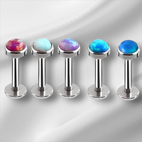 Opal Bezel Labret (Sold Individually)