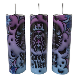 Blurple Starbucks Spooky Vibes Tumbler