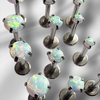 Opal Prong Labret (Sold Individually)