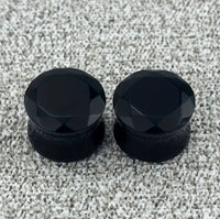 Faceted Glass Plugs (Pair)