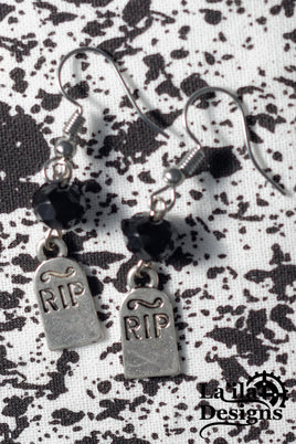 RIP Tombstone Earrings
