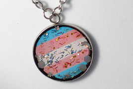 Trans Flag Necklace