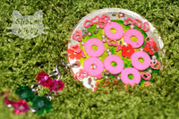 Green & Pink Necklace With Beads