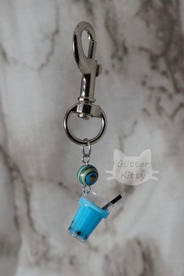Darker Blue Boba Bag Charm