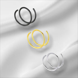 Layered Steel Nose Hoop (Sold Individually)