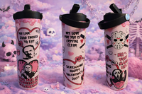 Horror Characters Valentine's Tumbler