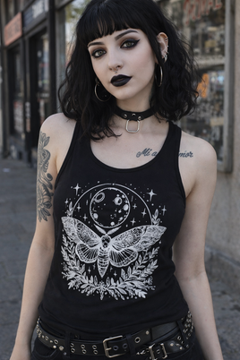 Celestial Moth Racerback
