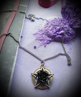 Pentagram Rose Necklace